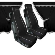 Melissa Set Tende E Coprisedili In Microfibra Per Camion Nero Tende Tende