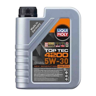 8972_2.jpg Liqui Moly 8972 Top Tec 4200 5w30 4 Litri Olio Motore Benzina E Diesel