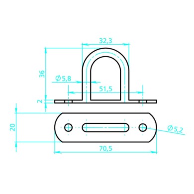 98702-D-01.JPG Cavallotti Tendifune Rotondi 2 Pz Teloni E Carico Fissaggio/ancoraggio
