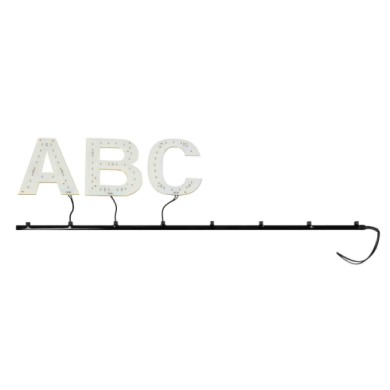 98709-S-01.JPG Spell It Led Binario Adesivo 24v Nero 50 Cm 9 Connettori Spell It Led Decorazioni Luminose