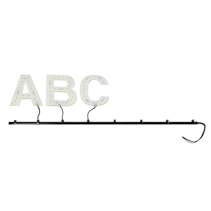 98709-S-01.JPG Spell It Led Binario Adesivo 24v Nero 50 Cm 9 Connettori Spell It Led Decorazioni Luminose