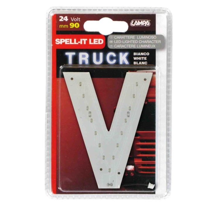 98744-S-01.JPG Spell It Led 90 Mm 24v Bianco V Spell It Led Decorazioni Luminose
