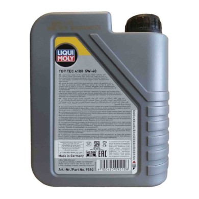 LOGO SMIRAGLIA INSERZIONE.jpg Liqui Moly Top Tec 4100 5w40 2 Litri 9510 Olio Motore Benzina E Diesel