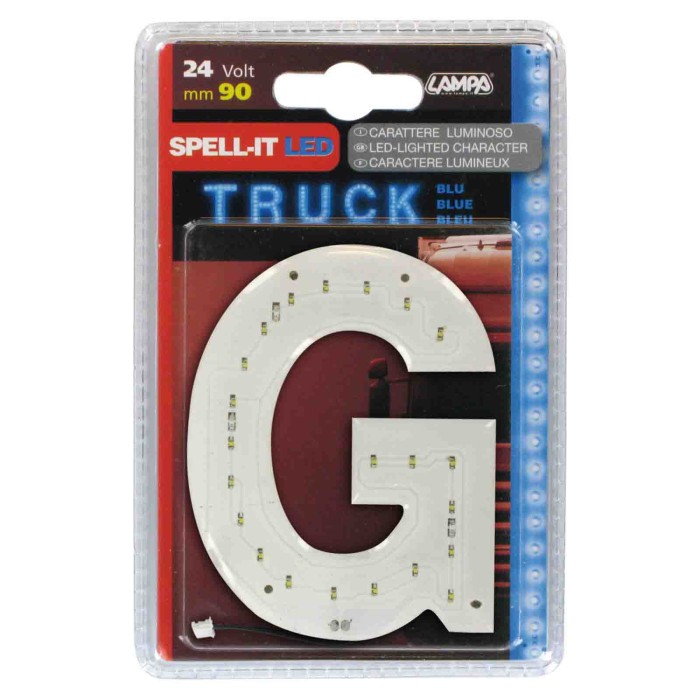 98771-S-01.JPG Spell It Led 90 Mm 24v Blu G Spell It Led Decorazioni Luminose