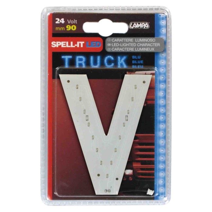 98786-S-01.JPG Spell It Led 90 Mm 24v Blu V Spell It Led Decorazioni Luminose