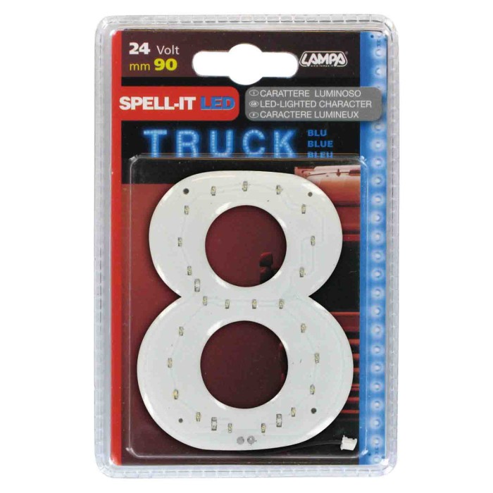 98798-S-01.JPG Spell It Led 90 Mm 24v Blu 8 Spell It Led Decorazioni Luminose