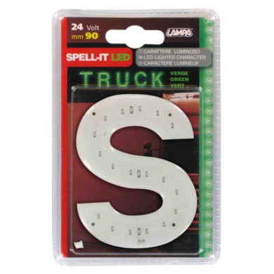 98827-S-01.JPG Spell It Led 90 Mm 24v Verde S Spell It Led Decorazioni Luminose