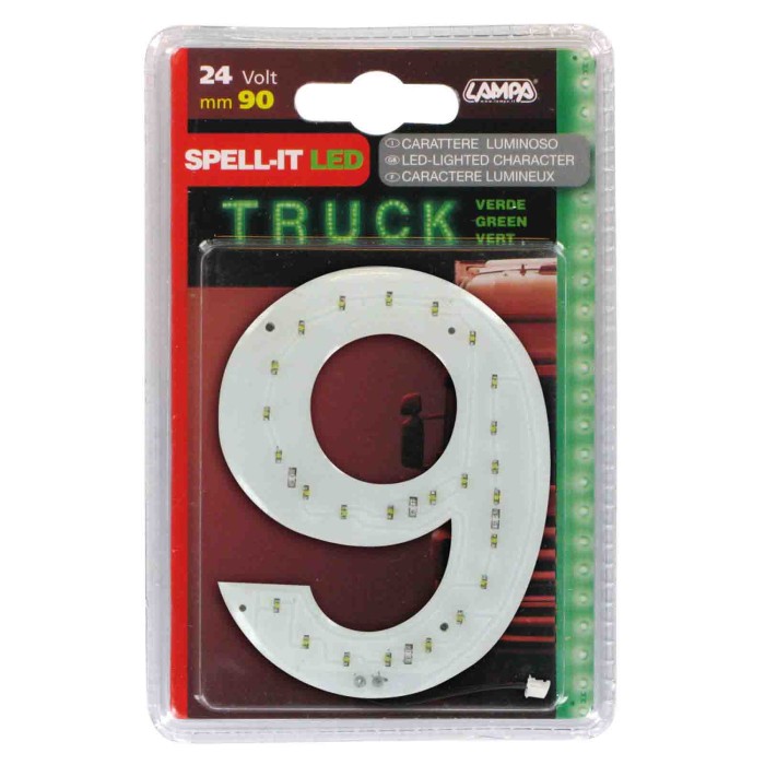 98843-S-01.JPG Spell It Led 90 Mm 24v Verde 9 Spell It Led Decorazioni Luminose