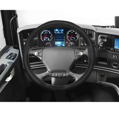 98849-S-02.JPG Premium Truck Coprivolante In Pelle M Ø 44/46 Cm Nero Coprivolanti Da Cucire In Vera Pelle Coprivolanti Da Cucire