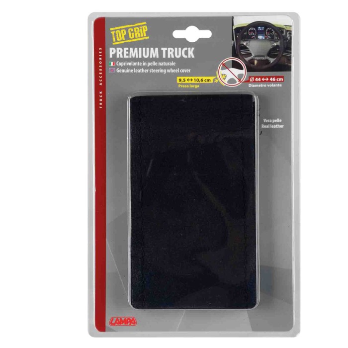 98849-C-01.JPG Premium Truck Coprivolante In Pelle M Ø 44/46 Cm Nero Coprivolanti Da Cucire In Vera Pelle Coprivolanti Da Cucire