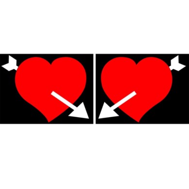 98865-C-01.JPG Spell It Led Coppia Emblemi 24v Cuore Spell It Led Decorazioni Luminose