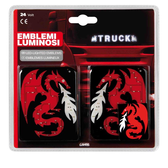 98868-D-01.JPG Spell It Led Coppia Emblemi 24v Drago Spell It Led Decorazioni Luminose
