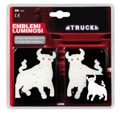 98869-D-01.JPG Spell It Led Coppia Emblemi 24v Toro Spell It Led Decorazioni Luminose