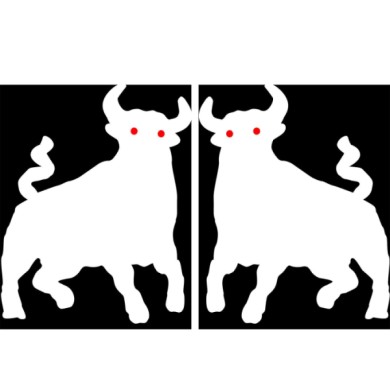 98869-C-01.JPG Spell It Led Coppia Emblemi 24v Toro Spell It Led Decorazioni Luminose