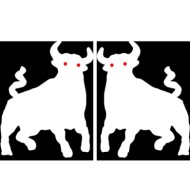 Spell It Led Coppia Emblemi 24v Toro Spell It Led Decorazioni Luminose