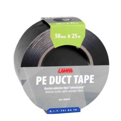 98879-C-01.JPG Nastro Adesivo Tipo Americano 50 Mm X 25 M Nero Materiale Di Fissaggio Materiale Di Fissaggio