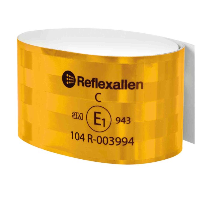 98889-S-01.JPG Nastro Adesivo Riflettente Multiuso Giallo Contrassegni Targhe E Contrassegni