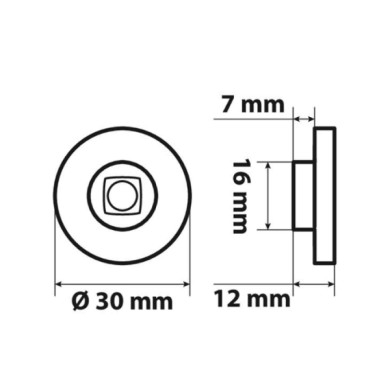98928-D-01.JPG Coppia Luci Ingombro A 1 Led 24v Arancio Montaggio In Superficie Luci Perimetrali