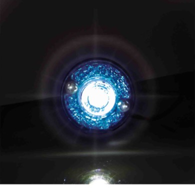 98929-S-01.JPG Coppia Luci Ingombro A 1 Led 24v Blu Montaggio In Superficie Luci Perimetrali