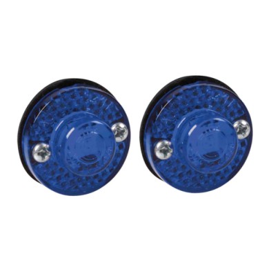 98929-A-04.JPG Coppia Luci Ingombro A 1 Led 24v Blu Montaggio In Superficie Luci Perimetrali