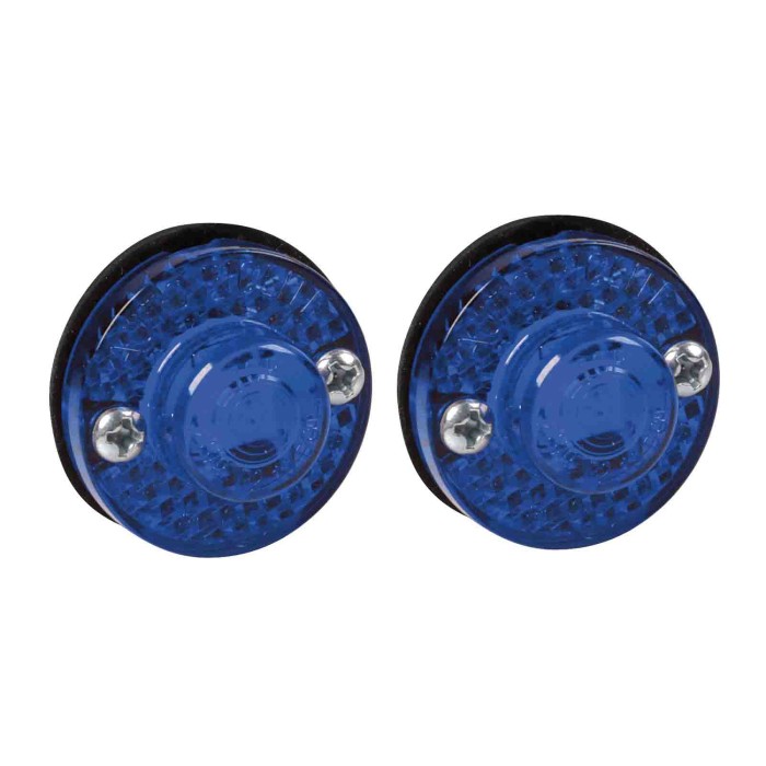 98929-A-04.JPG Coppia Luci Ingombro A 1 Led 24v Blu Montaggio In Superficie Luci Perimetrali