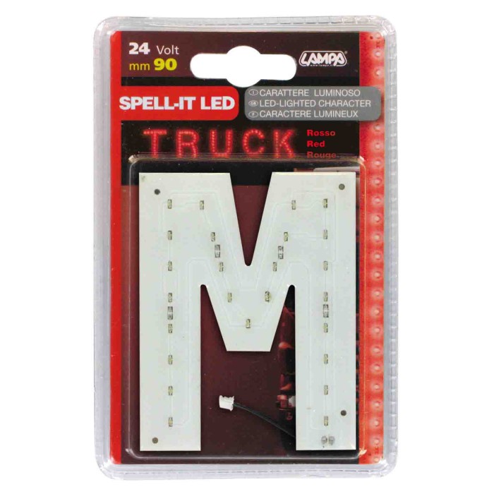 98942-S-01.JPG Spell It Led 90 Mm 24v Rosso M Spell It Led Decorazioni Luminose