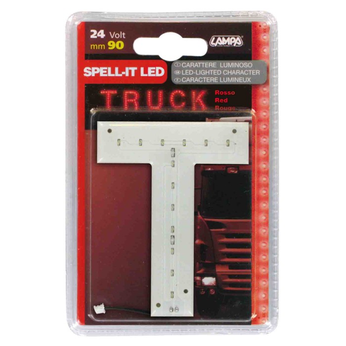 98949-S-01.JPG Spell It Led 90 Mm 24v Rosso T Spell It Led Decorazioni Luminose