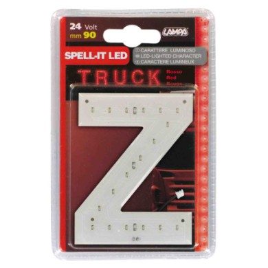 98955-S-01.JPG Spell It Led 90 Mm 24v Rosso Z Spell It Led Decorazioni Luminose