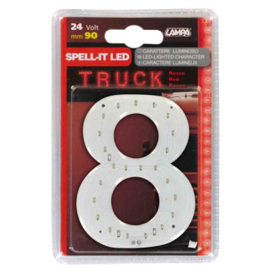 98963-S-01.JPG Spell It Led 90 Mm 24v Rosso 8 Spell It Led Decorazioni Luminose