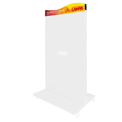 98986-S-01.JPG Espositore Singolo F11 Testata Bifacciale Serigrafata Scaffali Forati Scaffali