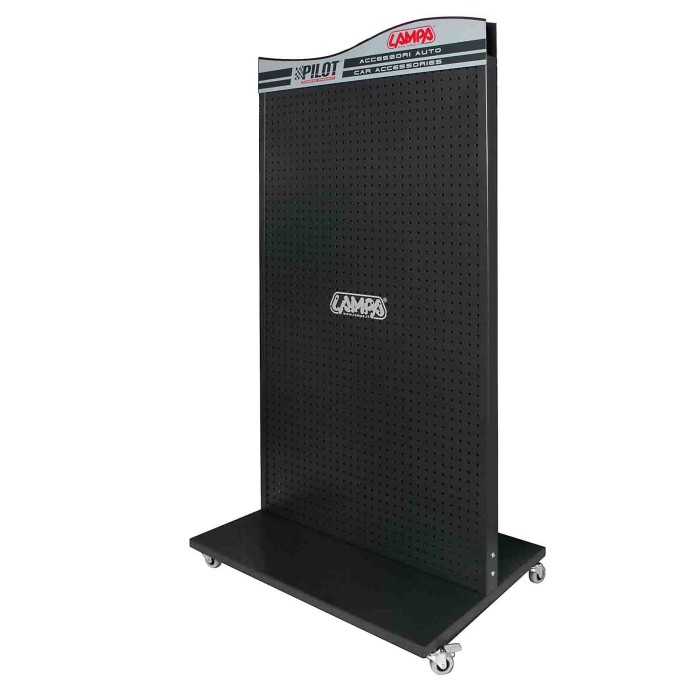 98986-A-01.JPG Espositore Singolo F11 Testata Bifacciale Serigrafata Scaffali Forati Scaffali
