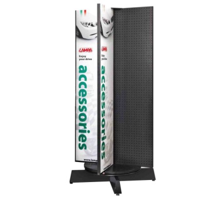98988-A-01.JPG Espositore Singolo Rotante R5 183 Cm Scaffali Forati Scaffali