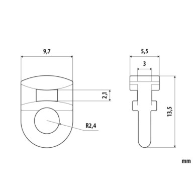 99003-D-02.JPG Scorrevoli Per Binari G 8 25 Pz Accessori Per Tende Camion Tende