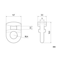 99003-D-02.JPG Scorrevoli Per Binari G 8 25 Pz Accessori Per Tende Camion Tende