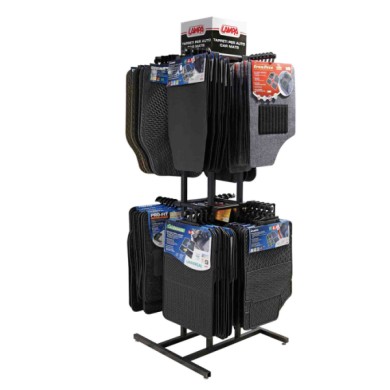 99008-S-01.JPG Espositore Tappeti A Colonna Su Due Livelli Espositori