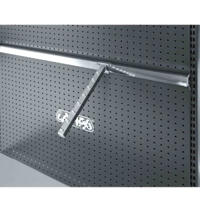 99026-S-01.JPG Appendino Inclinato 8 Pioli Rinforzato Cromato 30 Cm Accessori Per Barre Orizzontali Accessori Scaffali