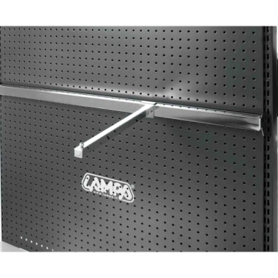 99027-S-01.JPG Appendino A Tubo Orizzontale Cromato 30 Cm Accessori Per Barre Orizzontali Accessori Scaffali