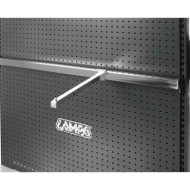 99027-S-01.JPG Appendino A Tubo Orizzontale Cromato 30 Cm Accessori Per Barre Orizzontali Accessori Scaffali