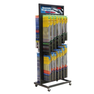 99051-S-02.JPG Carrello Espositore Con Ruote Spazzole Tergicristallo Espositori Tergi Lampa Tergicristalli