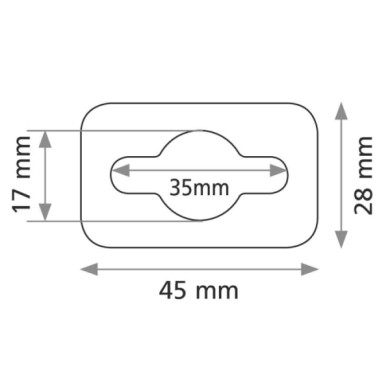 99101-D-01.JPG Adesivo Per Rinforzo O Riparazione Asole Din 100 Pz Accessori Universali Accessori Scaffali