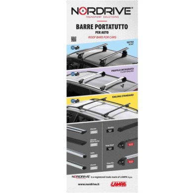 99133-S-01.JPG Poster Cm 58x160 Nordrive Barre Portatutto Per Auto Poster Promozionale