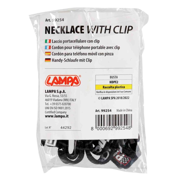 99254-S-01.JPG Laccio Portacellulare Con Clip Gadgets Promozionale