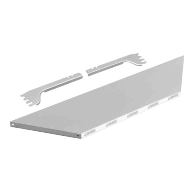 99274-S-01.JPG Ripiano Argento Per Scaffali Angolari Forati Argento 97x23 Cm Accessori Per Scaffali Forati Accessori Scaffali