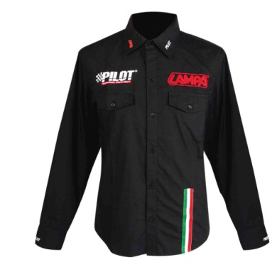 99311-S-02.JPG Camicia Manica Lunga Nero S Abbigliamento Promozionale