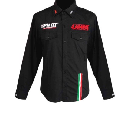 99313-S-02.JPG Camicia Manica Lunga Nero L Abbigliamento Promozionale