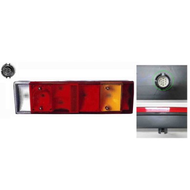 SX_SCRITTA_LOGO.jpg Fanale Posteriore Per Iveco Eurocargo Lato Sinistro Dal 2003/09