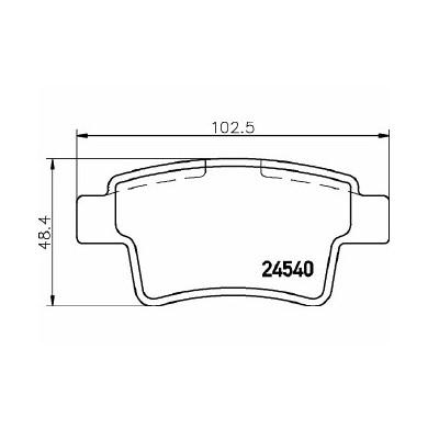 Pastiglie Freno Citroën C4 Tre Volumi 2006 07-2011 07 Mintex