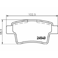 Pastiglie Freno Citroën C4 Tre Volumi 2006 07-2011 07 Mintex