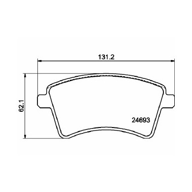 Pastiglie Freno Renault Kangoo Express 1.6 2008 02-2019 12 Mintex