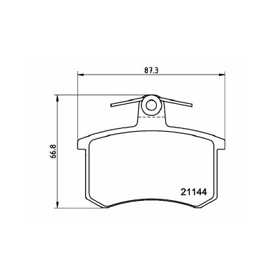 Pastiglie Freno Audi Cabriolet 1.8 1997 01-2000 08 Mintex